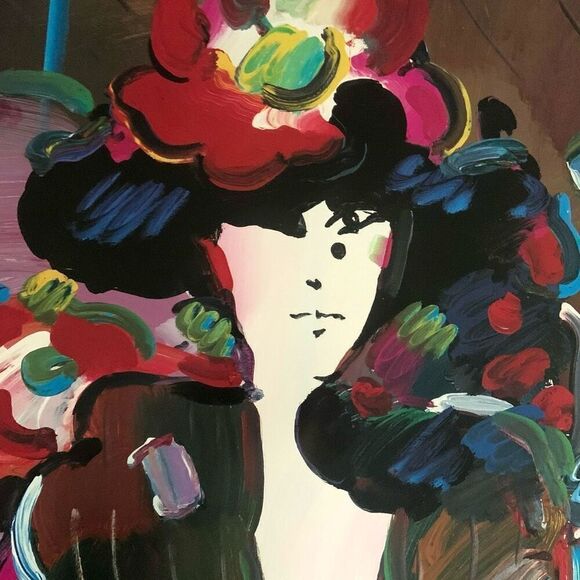 PETER MAX Signed “The Brown Lady” Poster (1990) - Picture 3 of 9